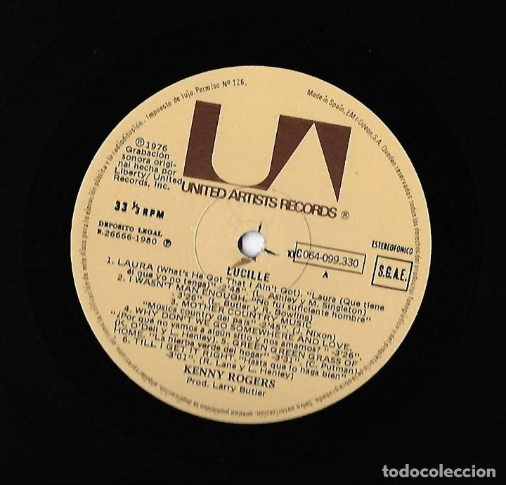 Discos de vinilo: KENNY ROGERS: LUCILLE - Foto 3