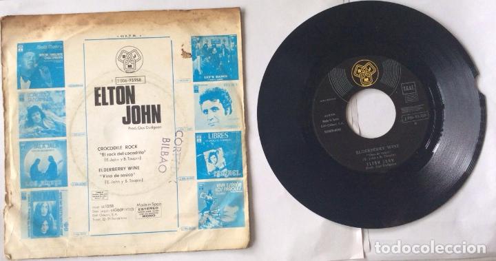 Discos de vinilo: ELTON JOHN - CROCODILE ROCK - ELDERBERRY WINE - Foto 2