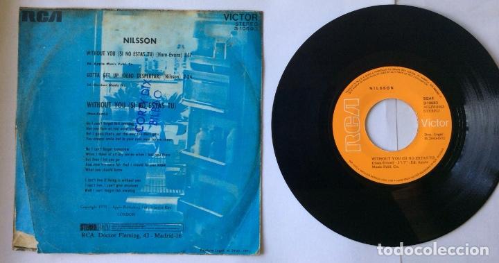 Discos de vinilo: NILSSON - WITHOUT YOU - SINGLE 1972 - Foto 2