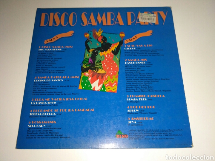 Discos de vinilo: Disco Samba Party - Versiones Originales (LP, Comp) - Foto 2