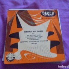 Discos de vinilo: EDMUNDO ROS SAMBAS. SCOTTISH SAMBA + 3. EP. DECCA, 1957. EDC. INGLESA.(#). Lote 135591750