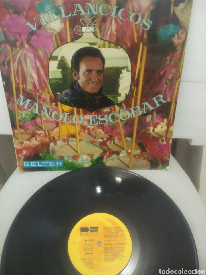 Discos de vinilo: Villancicos. Manolo Escobar - Foto 3