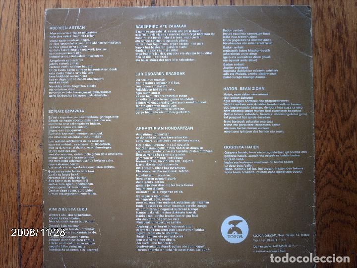 Discos de vinilo: txomin artola - belar hostoak - Foto 2