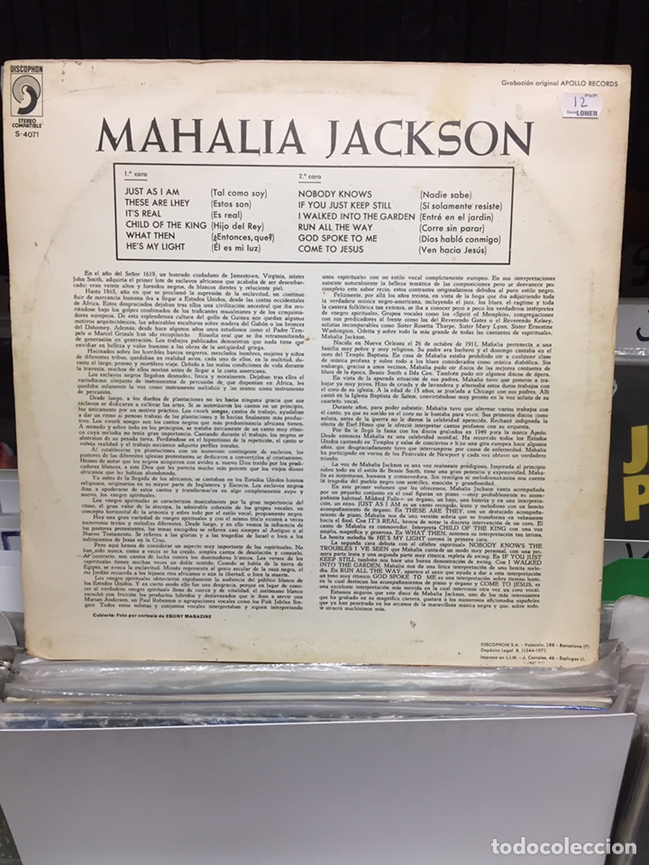 Discos de vinilo: Mahalia Jackson - Foto 2