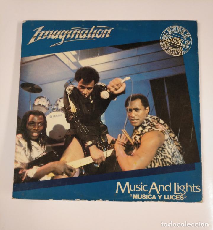 Discos de vinilo: IMAGINATION. MUSIC AND LIGHTS. MAXI SINGLE. TDKDA40 - Foto 1