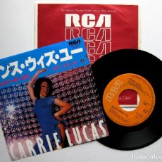 Discos de vinilo: CARRIE LUCAS - DANCE WITH YOU - SINGLE RCA 1979 JAPAN (EDICIÓN JAPONESA) BPY. Lote 135921086