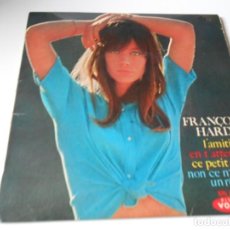 Discos de vinilo: FRANÇOISE HARDY, EP, L´AMITIÉ + 3, AÑO 1965 MADE IN FRANCE. Lote 135941794