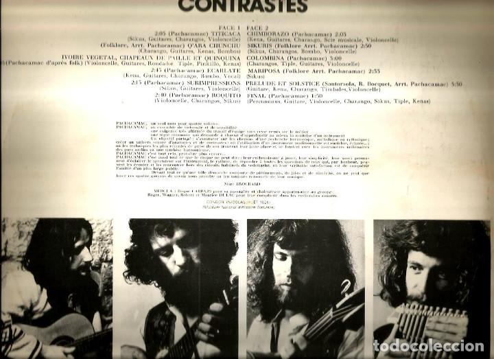 Discos de vinilo: LP PACHACAMAC : CONTRASTES - Foto 2