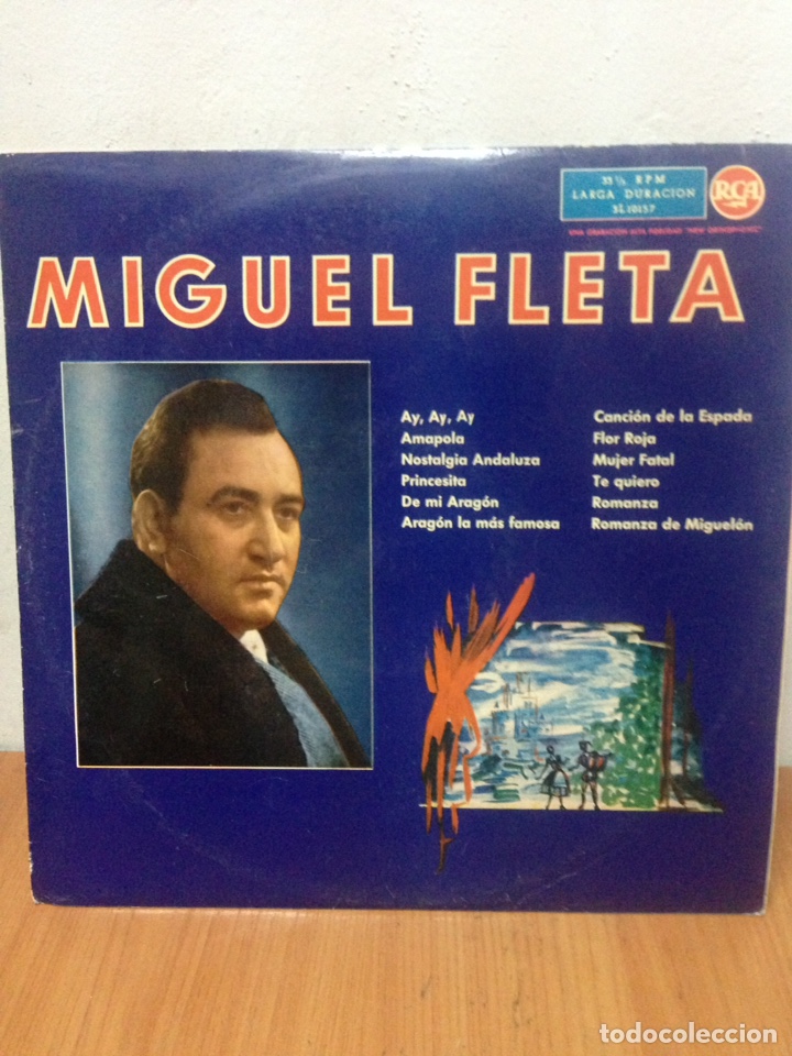 Discos de vinilo: LP MIGUEL FLETA - Foto 1