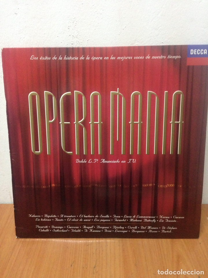 Discos de vinilo: Doble LP, Opera Man&iacute;a. Embalaje Original. - Foto 1