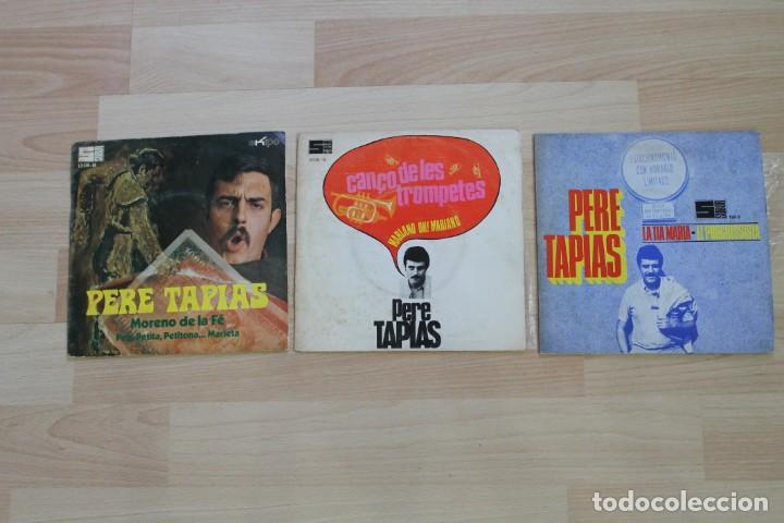 Discos de vinilo: LOTE 3 SINGLES PERE TAPIES - Foto 1