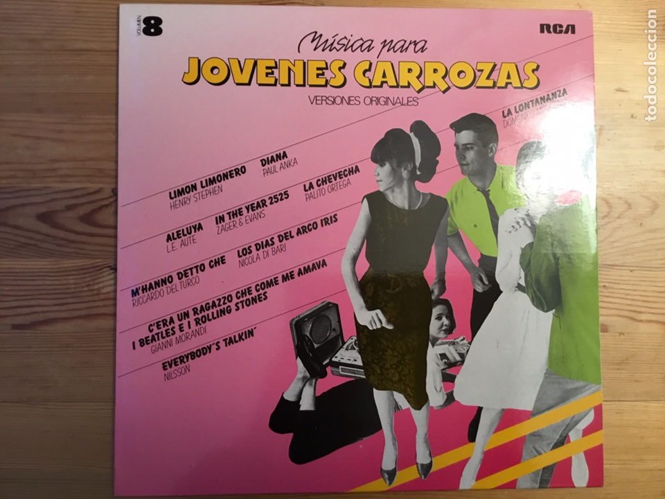 Disques de vinyle: M&Uacute;SICA PARA J&Oacute;VENES CARROZAS, VOL. 8. RCA, 1988