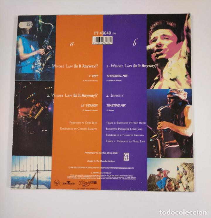 Discos de vinilo: GURU JOSH. - WHOSE LAW (IS IT ANYWAY)? MAXI SINGLE. TDKDA43 - Foto 2