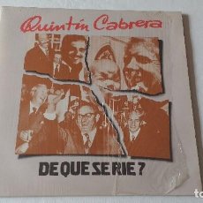 Discos de vinilo: ALBUM DEL CANTAUTOR Y POETA URUGUAYO, QUINTIN CABRERA, DE QUE SE RIE ?. Lote 136116926