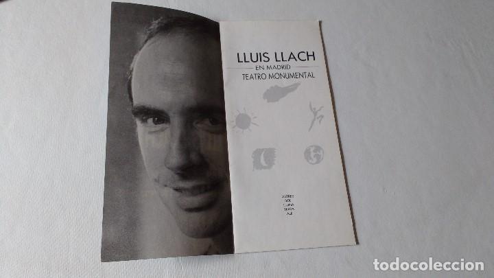 Discos de vinilo: ALBUM DEL CANTAUTOR CATALAN LLUIS LLACH, T&acute;ESTIMO + PROGRAMA Y TICKET - Foto 6