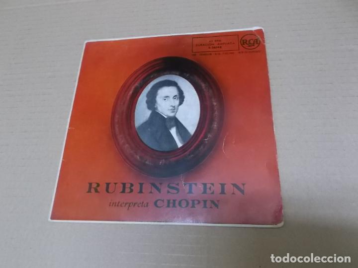 Discos de vinilo: ARTHUR RUBINSTEIN (EP) INTERPRETA CHOPIN A&Ntilde;O 1958 - Foto 1