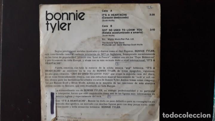 Discos de vinilo: BONNIE TYLER ITS A HEARTACHE - Foto 2