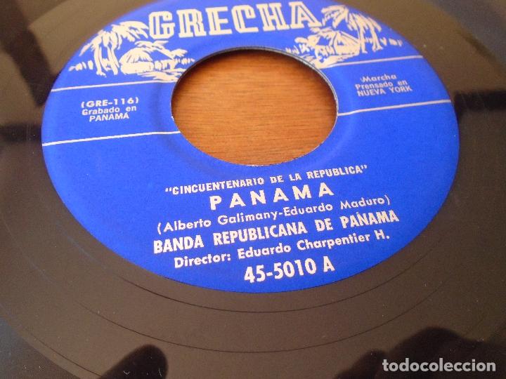 Discos de vinilo: SINGLE 45 BANDA REP&Uacute;BLICA DE PANAM&Aacute; 1953: HAYAWATTA / PANAM&Aacute; (GRECHA) CINCUENTENARIO REP&Uacute;BLICA