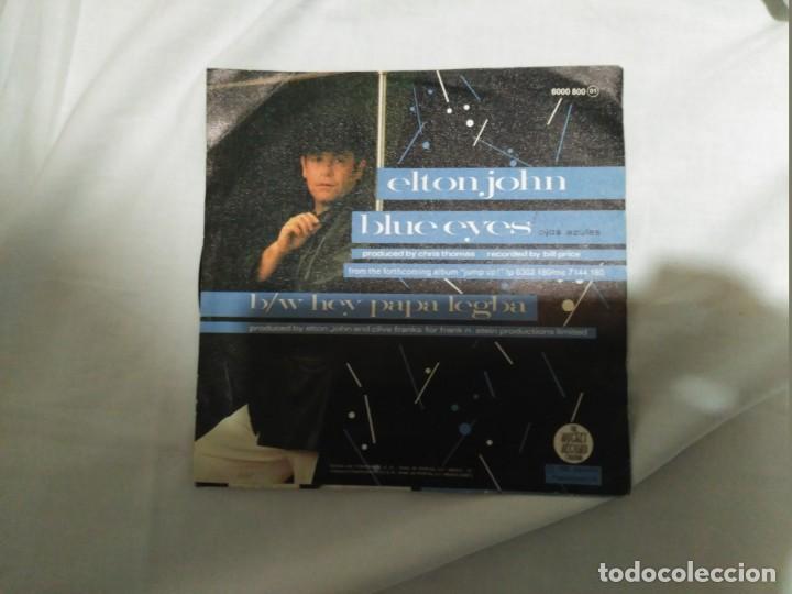 Discos de vinilo: single elton john blue eyes - Foto 1