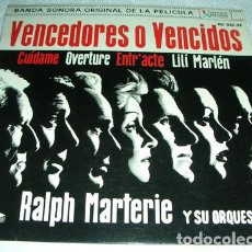 Discos de vinilo: RALPH MARTERIE Y SU ORQUESTA – BANDA SONORA ORIGINAL DE LA PELÍCULA VENCEDORES O VENCIDOS - EP 196