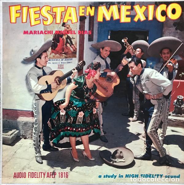 Vinyl records: Mariachi Miguel Dias - Fiesta En Mexico - Audio Fidelity AFLP 1816 - 1956 - Edicion USA