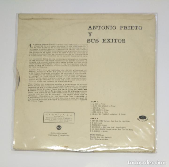 Discos de vinilo: ANTONIO PRIETO Y SUS &Eacute;XITOS. LP. TDKLP12 - Foto 2