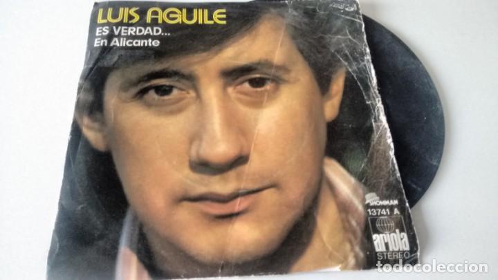 Discos de vinilo: SINGLE (VINILO) DE  LUIS AGUILE  A&Ntilde;OS 70 - Foto 1