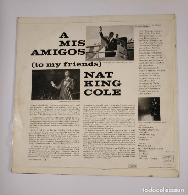 Discos de vinilo: NAT KING COLE. - A MIS AMIGOS. - LP. TDKDA45 - Foto 2
