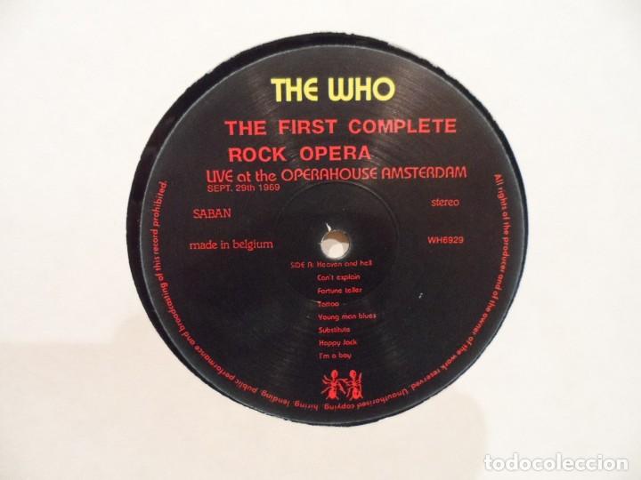 Discos de vinilo: THE WHO - THE FIRST COMPLETE ROCK OPERA (DOBLE) - Foto 3