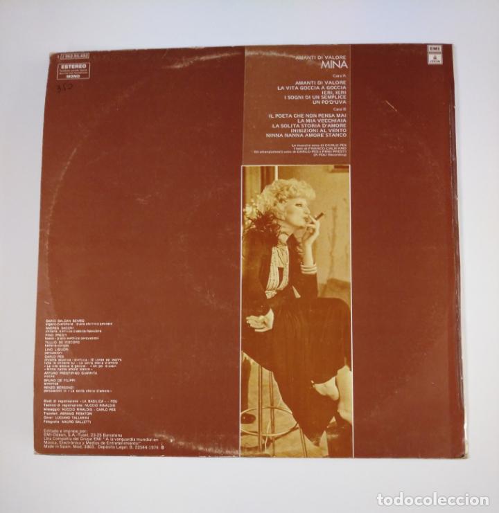 Discos de vinilo: MINA. - AMANTI DI VALORE - LP. TDKDA46 - Foto 2