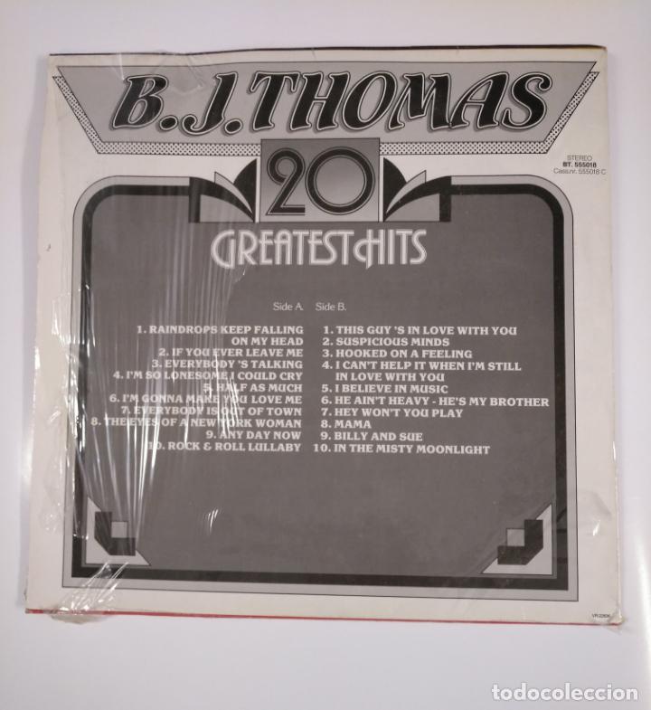 Discos de vinilo: B.J THOMAS.- 20 GREATEST HITS. LP. TDKDA46 - Foto 2