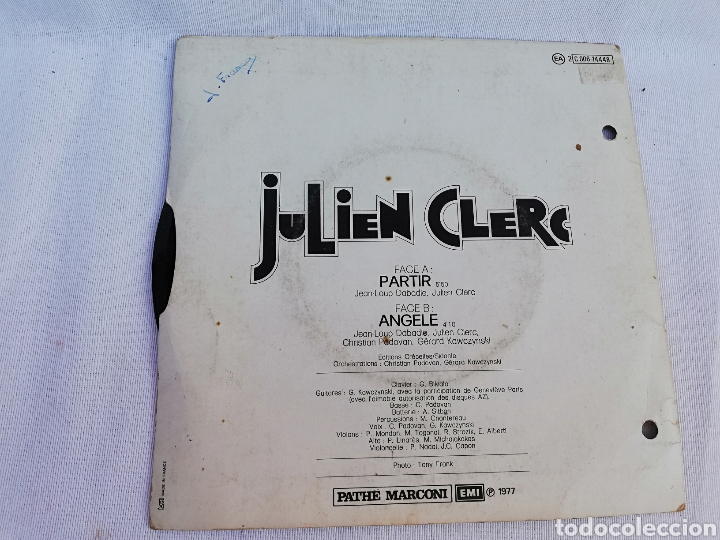 Discos de vinilo: JULIEN CLERC. PARTIR.ANGELE.1972 - Foto 2