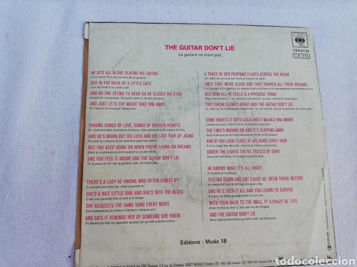 Discos de vinilo: JOE. THE GUITAR DONT LIE. - Foto 2