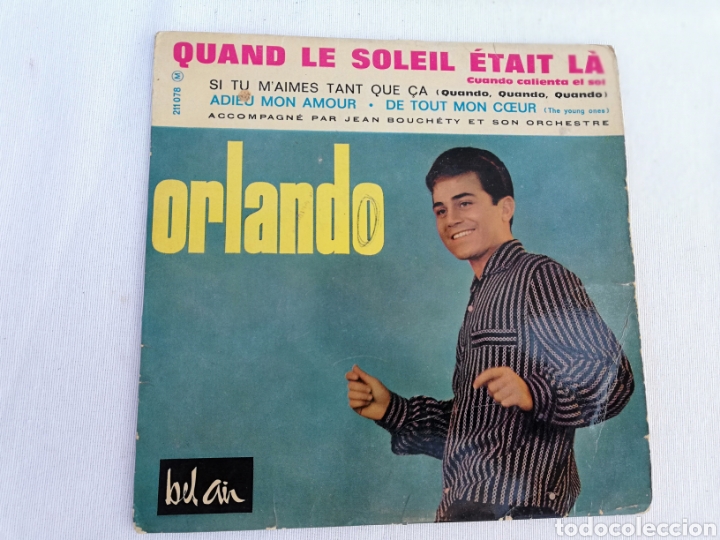 Discos de vinilo: ORLANDO. QUAND LE SOLEIL. - Foto 1