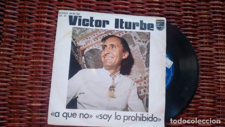 Discos de vinilo: SINGLE (VINILO) DE  VICTOR ITURBE  A&Ntilde;OS 70 - Foto 1