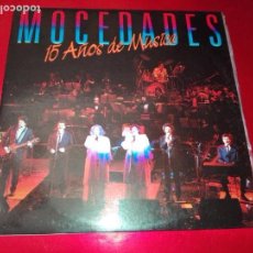 Discos de vinilo: LP DOBLE-MOCEDADES-15 AÑOS DE HISTORIA-CBS-19 TEMAS-DOBLE CARÁTULA-EXCELENTE ESTADO-VER FOTOS. Lote 136556214