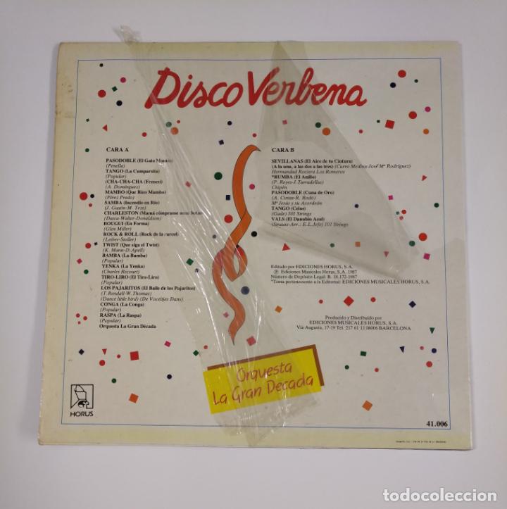 Discos de vinilo: DISCO VERBENA. ORQUESTA LA GRAN DECADA. TDKDA47 - Foto 2