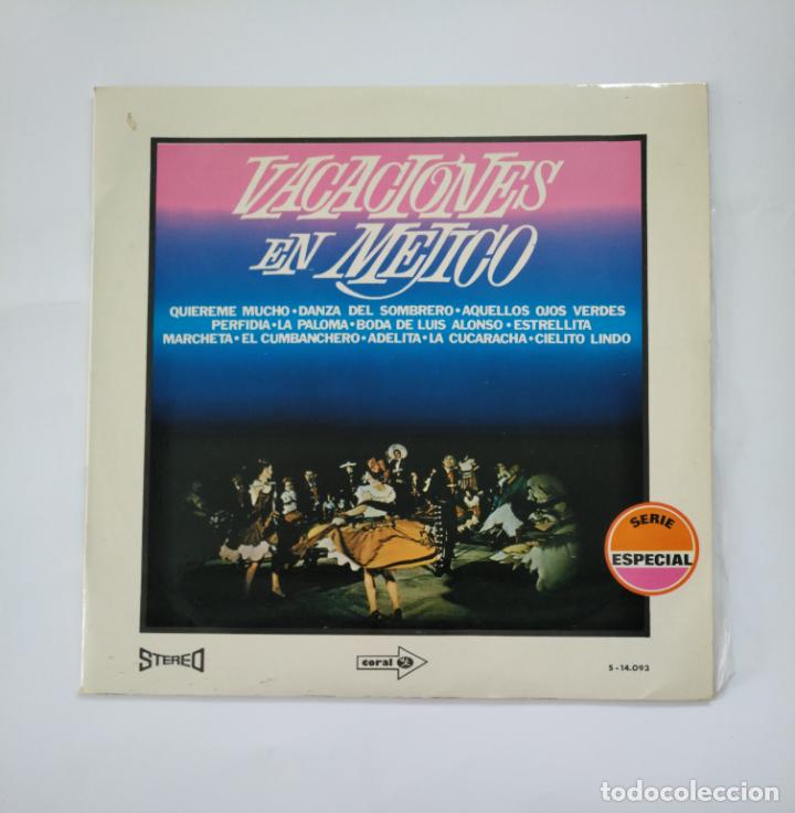 Vinyl records: VACACIONES EN MEJICO. QUIEREME MUCHO. DANZA DEL SOMBRERO. AQUELLOS OJOS VERDES... LP. TDKDA48