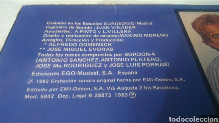 Discos de vinilo: BORDON 4, LP PALACIO DE CRISTAL. - Foto 2