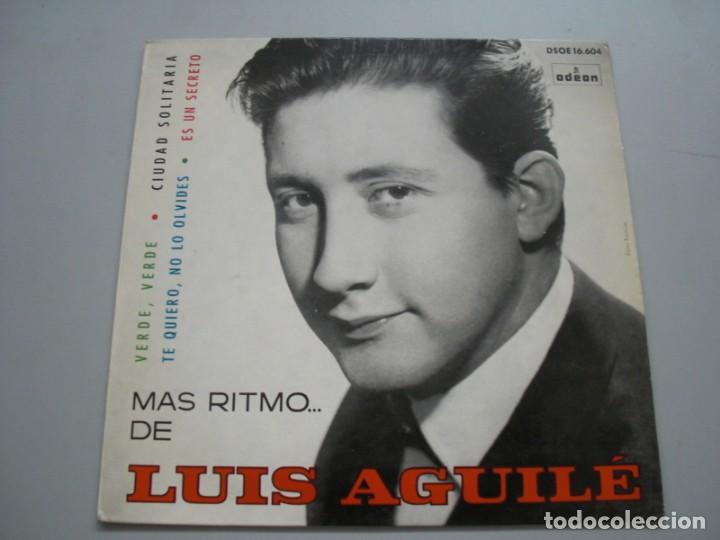 Discos de vinilo: M&Aacute;S RITMO ... DE LUIS AGUILE - SINGLE 1964 - Foto 1