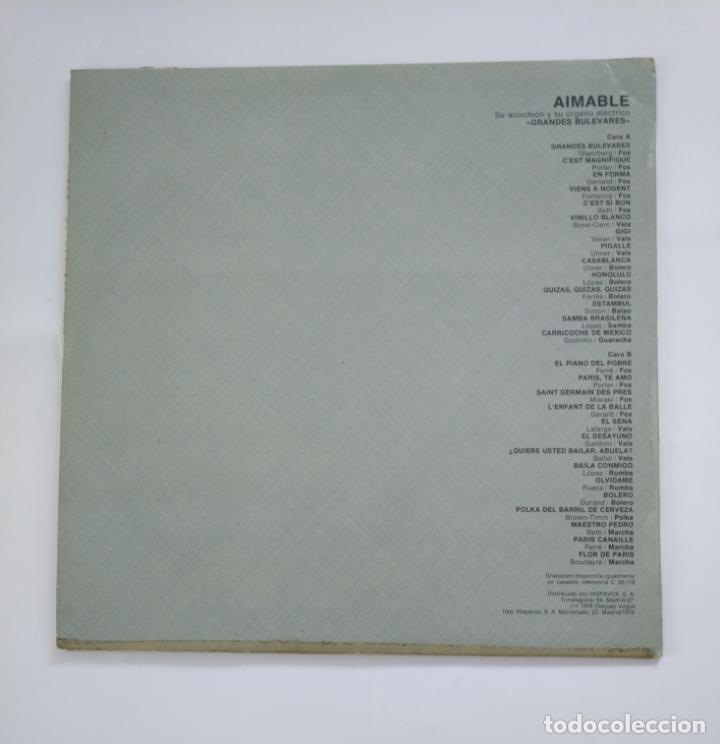 Discos de vinilo: AIMABLE. - GRANDES BULEVARES - LP. TDKDA49 - Foto 2