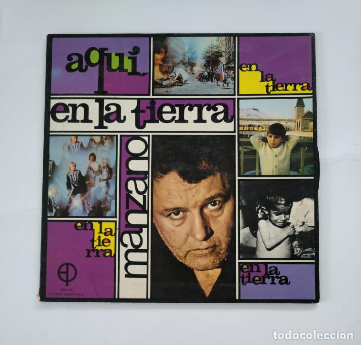 Vinyl records: AQUI EN LA TIERRA. MANZANO LP. TDKDA49