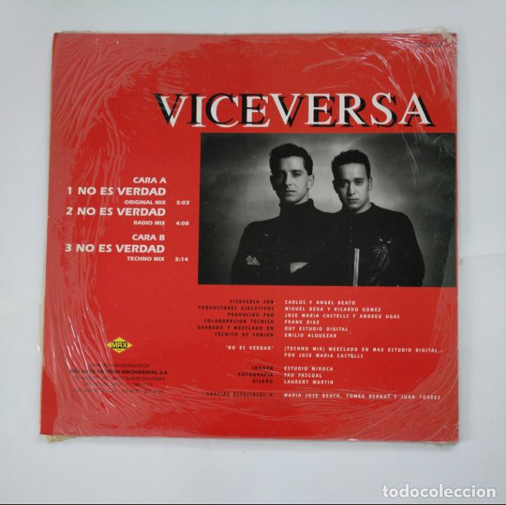 Discos de vinilo: VICEVERSA - NO ES VERDAD. - MAXI-SINGLE. TDKDA50 - Foto 2