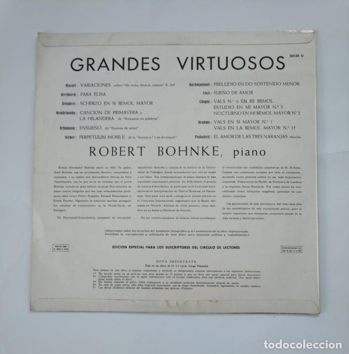 Discos de vinilo: ROBERT BOHNKE - GRANDES VIRTUOSOS - LP. TDKDA50 - Foto 2