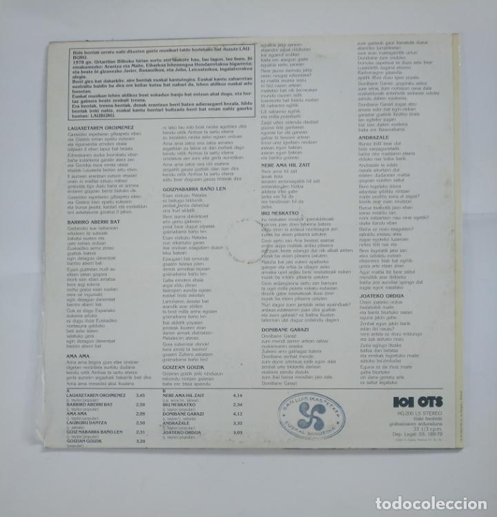 Discos de vinilo: LAUBURU - LAUBURU. LP. TDKDA51 - Foto 2