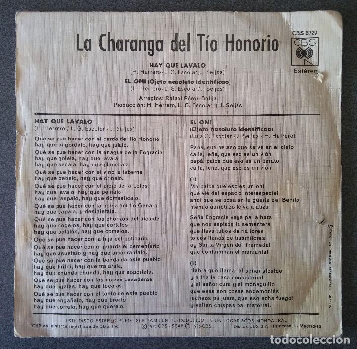 Discos de vinilo: La Charanga del Tio Honorio Hay que Lavalo - Foto 3 - 137192666