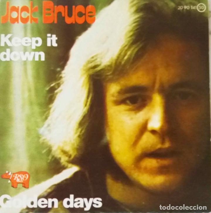 Discos de vinilo: JACK BRUCE, KEEP IT DOWN. PORTADA DE SINGLE ESPA&Ntilde;A COMO NUEVA - Foto 1