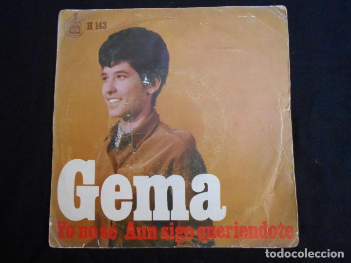 Discos de vinilo: GEMA // YO NO SE - AUN SIGO QUERIENDOTE - Foto 1