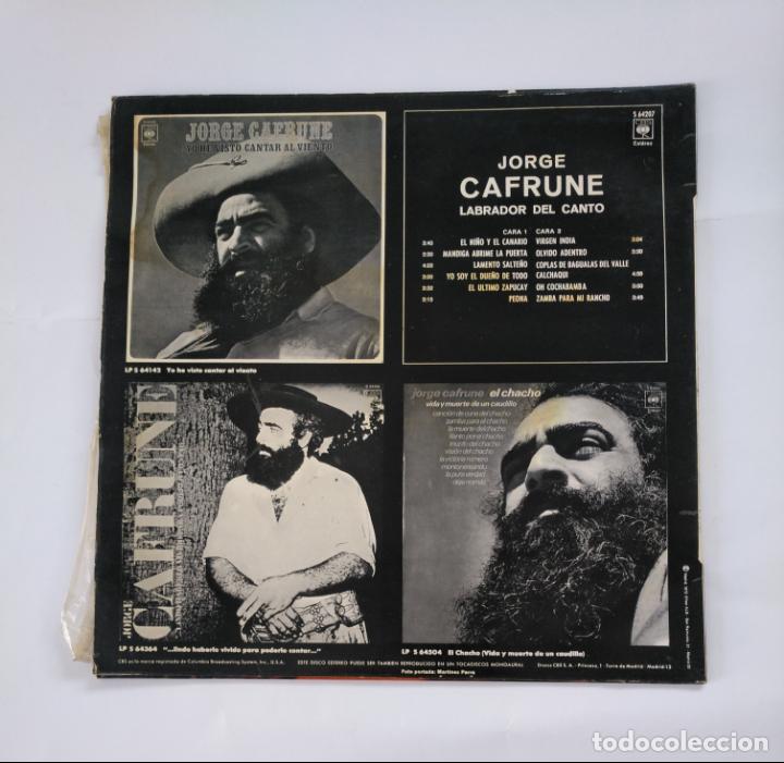Discos de vinilo: JORGE CAFRUNE. - LABRADOR DEL CANTO. LP. TDKDA52 - Foto 2