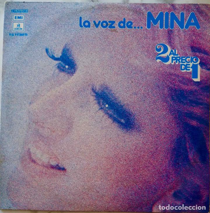 Discos de vinilo: MINA, LA VOZ DE... LP DOBLE ESPA&Ntilde;A, 2 DISCOS - Foto 1